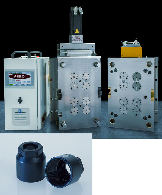 PERC System mold and and medical threaded cap